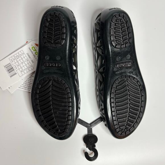 Crocs Isabella Jelly II Flat Ballet in Black - Picture 7 of 7